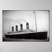 1912年4月10日タイタニックが南下から出発 ポスター (正面)