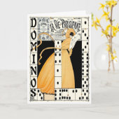 1912年! "DOMINOS~EXPECT予想外" カード (黄色い花)