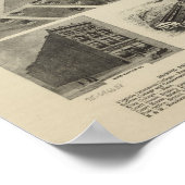 1912 Bristol, VA TN Bird's Eye Viewパノラママップ ポスター (角)