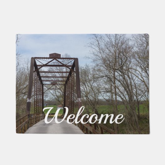 1912 Green Bridge Welcome Doormat ドアマット (正面)