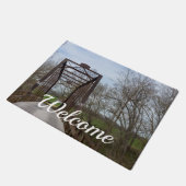 1912 Green Bridge Welcome Doormat ドアマット (アングル)