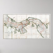 1912 Map of Panama ポスター (正面)