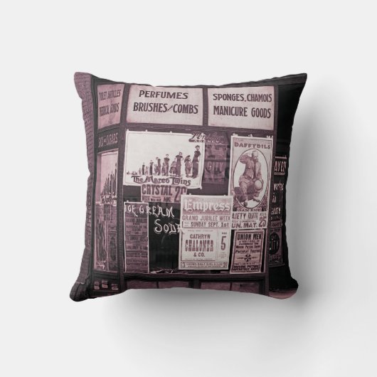 1912 Store Window Vaudeville Pro-Union Manicure クッション (裏面)