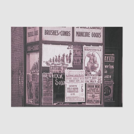 1912 Store Window Vaudeville Pro-Union Manicure 薄葉紙 (正面)