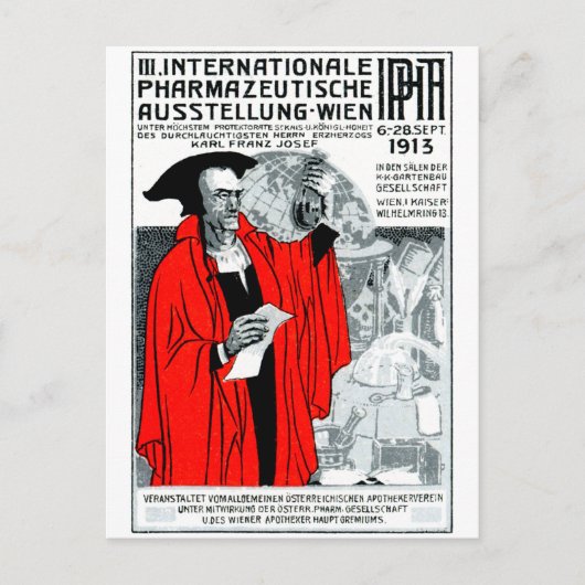 1913ウィーン薬局ポスター ポストカード (正面)