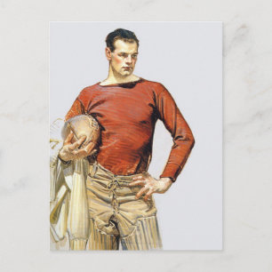 1913サッカー選手 ポストカード
