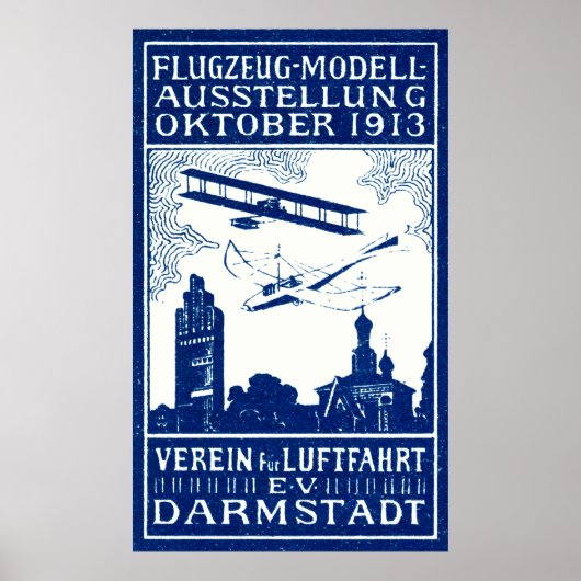 1913ダルムシュタット航空ショー ポスター (正面)