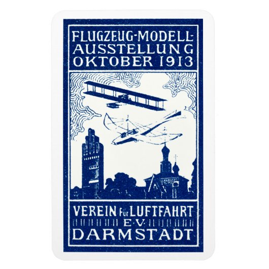 1913ダルムシュタット航空ショー マグネット (縦)