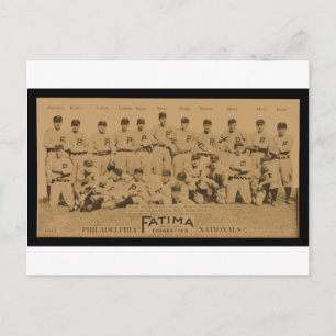 1913フィラデルフィアPhillies Fatimaたばこカード ポストカード