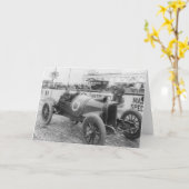 1913レースカー カード (黄色い花)