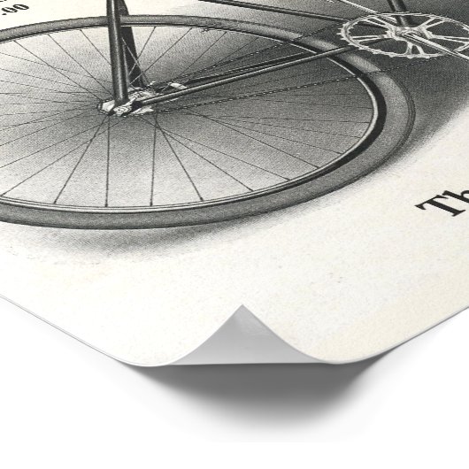 1913ヴィンテージアルビオン自転車アドアートポスター ポスター (角)