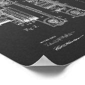 1913ヴィンテージカメラ特許アートスケッチプリント ポスター (角)