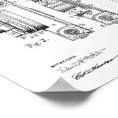 1913ヴィンテージカメラ特許アートスケッチプリント ポスター (角)