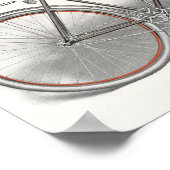 1913ヴィンテージプレミア特別自転車広告アートポスター ポスター (角)