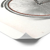 1913ヴィンテージレディースプレミア自転車広告アートポスター ポスター (角)