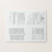 1913年からアメリカ初の所得税型枠1040 ジグソーパズル (横)