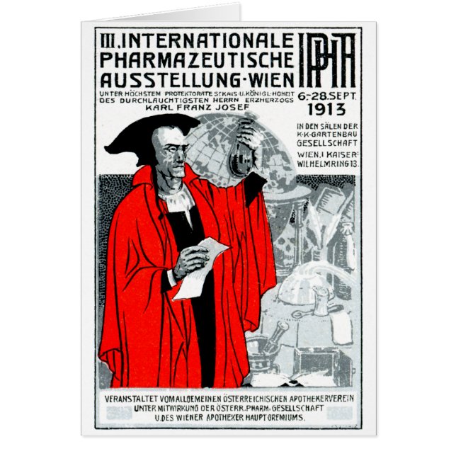 1913年のウィーンの薬学ポスター (正面)