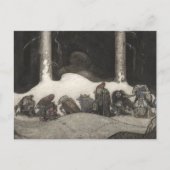 1913年のクリスマスの夜、ジョン·バウアー シーズンポストカード (正面)