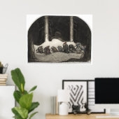 1913年のクリスマスナイトにジョン・バウアー・アートによる ポスター (ホームオフィス)