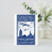 1913年のダルムシュタットのエア・ショー ポストカード (スタンド正面)