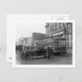 1913年の交通警察 ポストカード (正面/裏面)