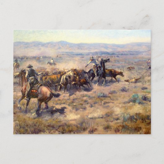 1913年の総括 – Charles Marion Russell ポストカード (正面)