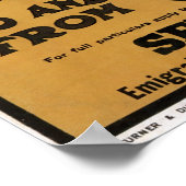 1913年カナダ統一されたから王国へスティームシップ ポスター (角)