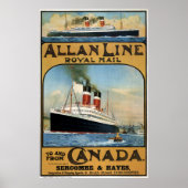 1913年カナダ統一されたから王国へスティームシップ ポスター