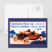 1913年グランプリ ポストカード (正面/裏面)