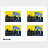 1913年ドレスデン写真ポスター 長方形シール (シート)