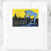 1913年ドレスデン写真ポスター 長方形シール (バッグ)