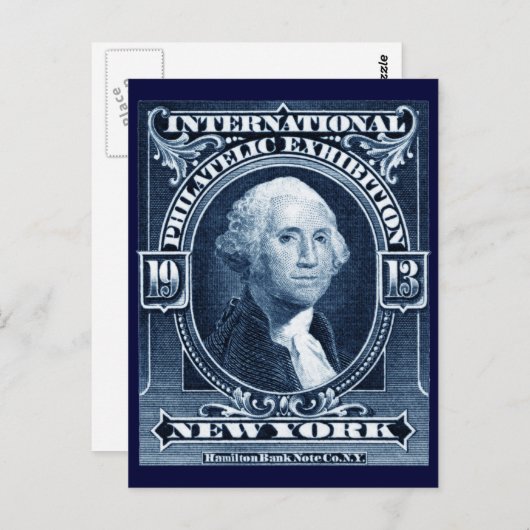 1913年ニューヨーク切手展 ポストカード (正面/裏面)