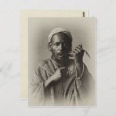 1913年、モロッコのタンジールでヘビを焼く ポストカード (正面/裏面)