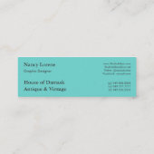 1913豪華: 水のヴィンテージのファッションは上がり、 スキニー名刺 (裏面)
