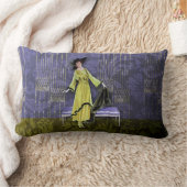 1913豪華: 淡黄緑ヴィンテージのファッションタマキビ ランバークッション (ブランケット)