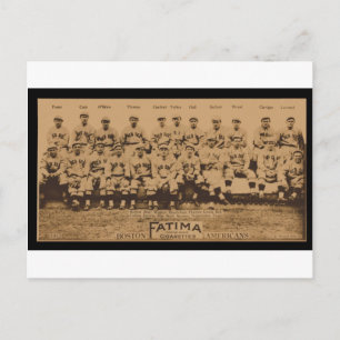1913 Boston Red Sox Fatima Tobaccoカードプリント ポストカード