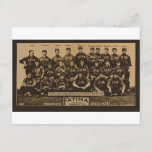 1913 Chicago Cubs Fatima Tobaccoカードプリント ポストカード