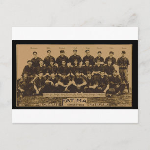 1913 Cincinnati Reds Fatima Tobaccoカードプリント ポストカード