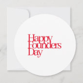 1913 Founders Dayノートカード 招待状 (裏面)