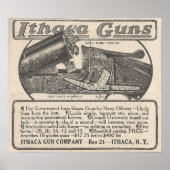 1913 Ithaca Guns広告 ポスター (正面)