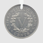 1913 Libertyヘッドニッケルアクリルオーナメント オーナメント (裏面)