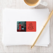 1913 LUXE:赤とターコイズのヴィンテージファッション ラベル (インサイチュ)