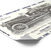 1913 Robinson "Monarch" Motor Fire Engine Poster ポスター (角)