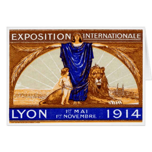 1914リヨン国際的万博ポスター (正面横)