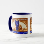 1914リヨン国際的万博ポスター マグカップ (正面左)