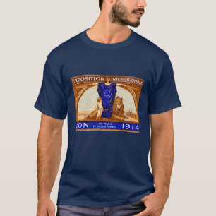 1914リヨン国際的万博ポスター Tシャツ