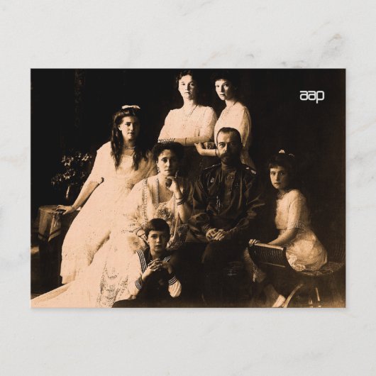 1914ロシアの王室の年ファミリー ポストカード (正面)