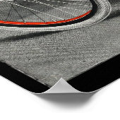 1914ヴィンテージシール少年自転車広告アートポスター ポスター (角)