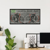 1914ヴィンテージシール少年自転車広告アートポスター ポスター (ホームオフィス)
