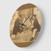 1914年のおもしろいはドイツのRPPCのビーチに搭載 ラージ壁時計 (傾斜)